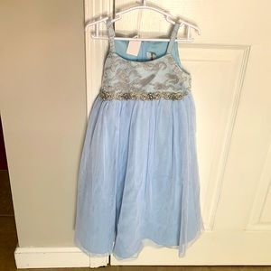 5t periwinkle sparkle blue dress